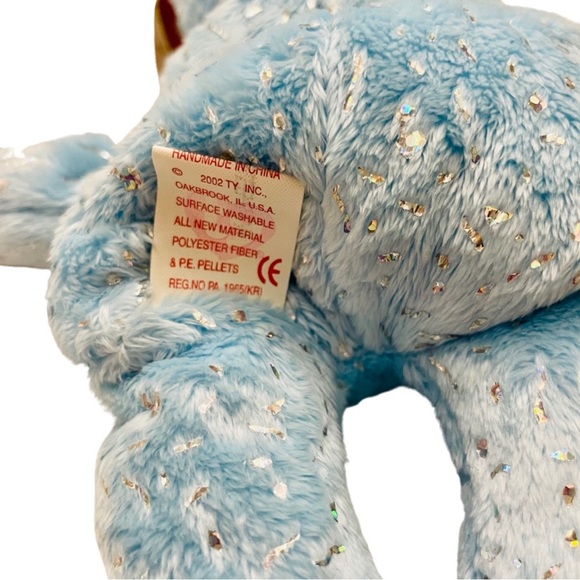 Ty Beanie Babies - Decade the Bear - Light Blue  💜 - Picture 10 of 10